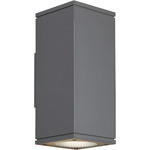 Tegel Outdoor Downlight Wall Sconce - Charcoal / Frosted