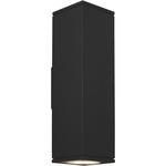 Tegel Outdoor Downlight Wall Sconce - Black / Frosted