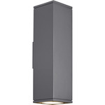 Tegel Outdoor Downlight Wall Sconce - Charcoal / Frosted