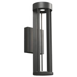 Turbo 120V Outdoor Wall Light - Black / Clear