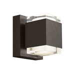 Voto 120V Outdoor Up/Down Wall Light - Bronze / Clear Acrylic