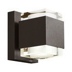 Voto 120V Outdoor Up/Down Wall Light - Bronze / Clear Acrylic