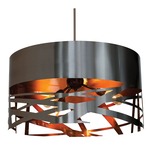 Tempest Pendant - Brushed Stainless / Copper