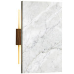 Tersus Marble Wall Sconce - Walnut / Carrara Marble