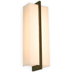 Via Incandescent Wall Sconce - Dark Stained Walnut / Frosted