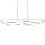 Lenis Linear Pendant - Brushed Aluminum / White