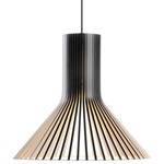 Puncto 4203 Pendant - Black / Black Laminated Birch