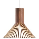 Puncto 4203 Pendant - White / Walnut Birch