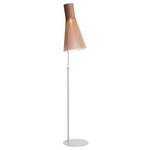 Secto 4210 Floor Lamp - White / Walnut Birch