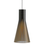 Secto 4200 Pendant - Black / Black Laminated Birch