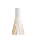 Secto 4200 Pendant - White / White Laminated Birch