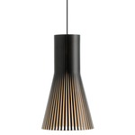 Secto 4201 Pendant - Black / Black Laminated Birch