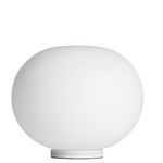 Glo-Ball Basic Zero Table Lamp - Gray / White Glass