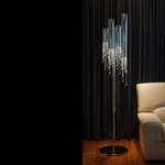 Sexy Crystals Up/Down Light Floor Lamp - Chrome / Swarowski Strass