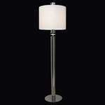 Sun Rise Floor Lamp - Chrome / Beige