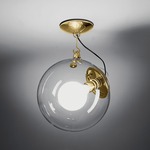 Miconos Ceiling Light - Gold / Clear
