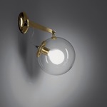 Miconos Wall Light - Gold / Clear