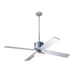 Industry DC Ceiling Fan with Light - Galvanized Steel / Silver