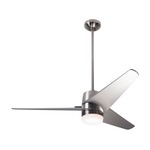 Velo DC Ceiling Fan with Light - Bright Nickel / Nickel