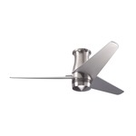 Velo Flush DC Ceiling Fan - Bright Nickel / Nickel