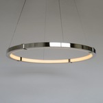 Aura Slim Pendant - Polished Nickel