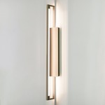 Ray Wall Light - Satin Nickel / Frosted