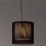 Moare Two Shade Pendant - Black / Black / Grey