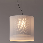 Moare Two Shade Pendant - Black / White / Grey