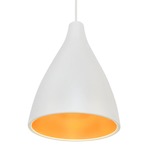 Aluminia INC Monopoint Pendant - White / Gold