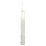 Flo Pendant - Polished Nickel / Frosted