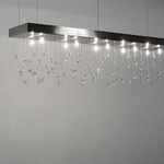 Sprankling Avenue H10 Suspension Lamp  - Matt Nickel / Swarowski Strass