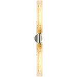 Firenze Dual Wall Sconce - Satin Nickel / Clear