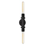 Firenze Vintage LED Dual Wall Sconce - Black