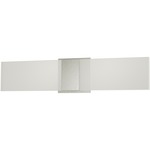 Baya Long Bathroom Vanity Light - Anodized Aluminum / Frosted