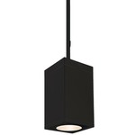 Cube 5IN Architectural Pendant - Black / Clear