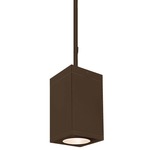 Cube 5IN Architectural Pendant - Bronze / Clear