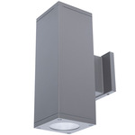 Cube 5IN Architectural Up and Down Beam Wall Light - Graphite / Clear