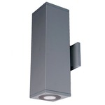 Cube Architectural Up and Down 6 Degree Beam Wall Light - Graphite / Clear