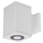 Cube Architectural Up or Down 6 Degree Beam Wall Light - White / Clear