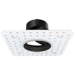 Aether 2 inch Round Trimless Adjustable Downlight - Black
