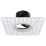 Aether 2 inch Round Trimless Adjustable Downlight - White