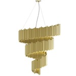 Brubeck Spiral Chandelier - Gold