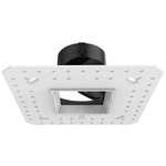Aether 2 inch Square Trimless Adjustable Downlight - White