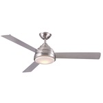 Neopolis Ceiling Fan with Light - Stainless Steel