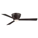 Niva Flush Ceiling Fan with Light - Oiled Bronze