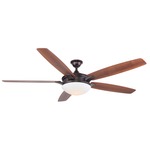 Novato Ceiling Fan with Light - Oiled Bronze
