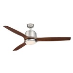 Reya Ceiling Fan - Nickel / Vintage Oak