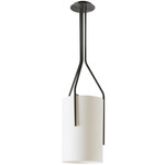 Arborescence Large Shade Pendant - Satin Graphite / White