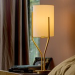 Arborescence Table Lamp - Satin Brass / White