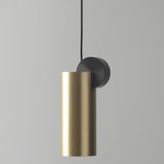 Calee V3 Pendant - Satin Brass / Satin Graphite